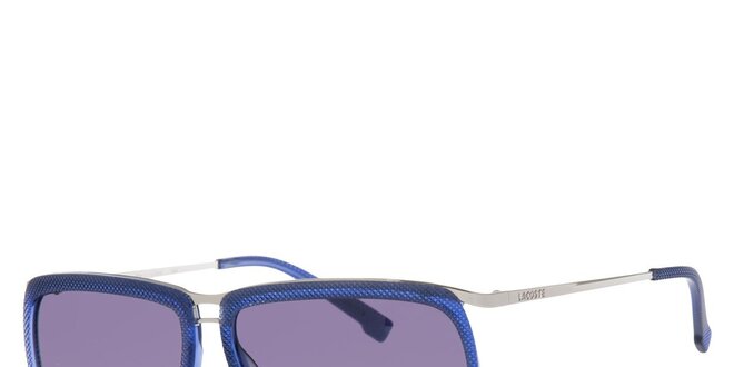 Dámske svetlo modré slnečné okuliare Lacoste s kovovými detailami