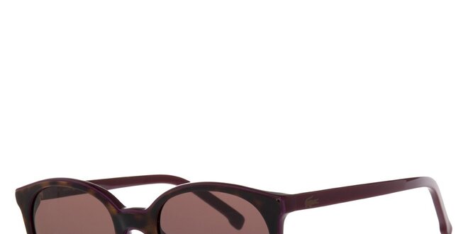 Dámske fialovo-hnedé slnečné okuliare Lacoste