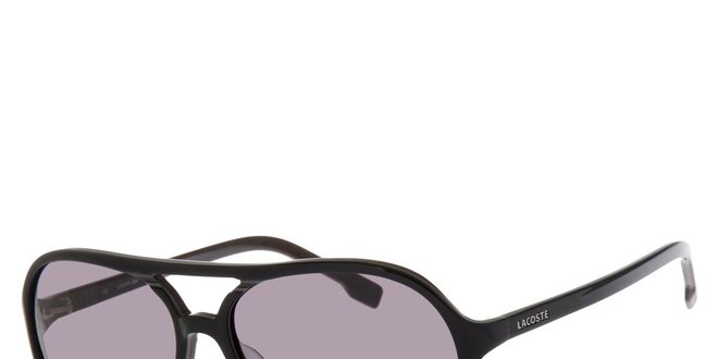 Dámske čierne slnečné okuliare Lacoste s polarizovanými sklami
