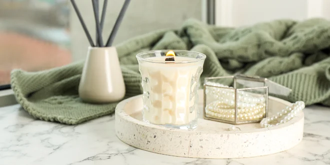 Handmade sójové sviečky s dreveným knôtom