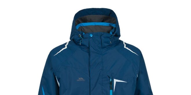 Pánska tmavo modrá bunda na lyže Trespass