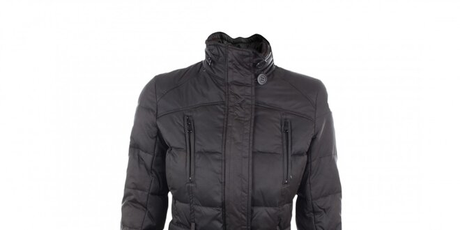 Dámsky páperový kabát čiernej farby Company&Co