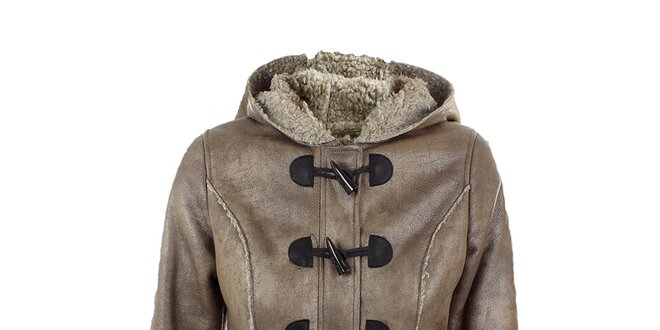 Dámsky vlnený kabátik s kapucňou Company&Co