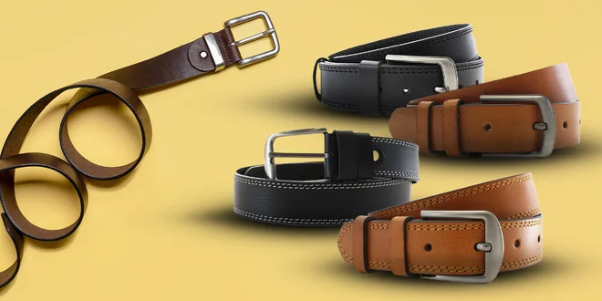Pánske kožené opasky, rôzne veľkosti a druhy