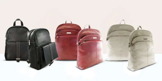 Kvalitné dámske kožené batohy českej značky Arwel