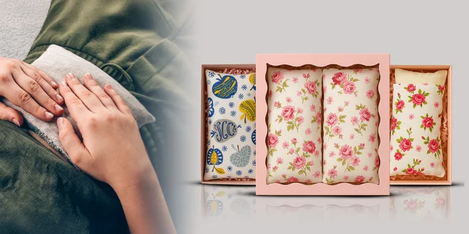 Darčekový set 2 bylinných vankúšikov proti bolesti