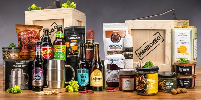 Darčekové debny Manboxeo plné dobrôt pre pánov aj dámy