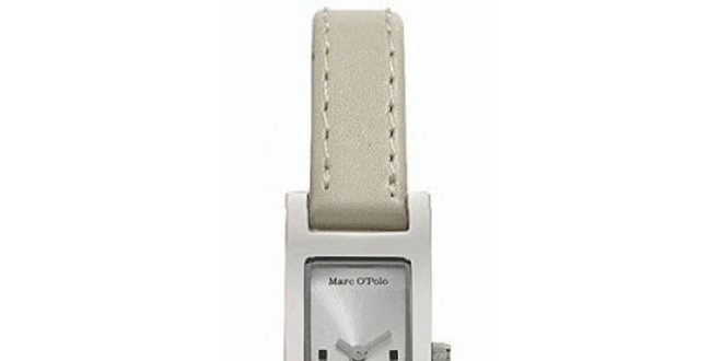 Dámske biele hodinky s minimalistickým ciferníkom Marc O´Polo