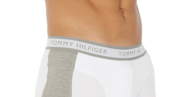 Pánske bielo-šedé boxerky Tommy Hilfiger