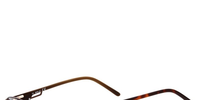 Dámske hnedé tenké žíhané okuliare Replay