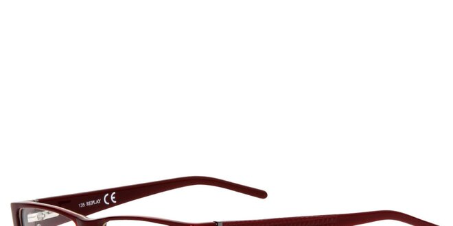 Dámske úzke hnedé rámy na dioptrické okuliare Replay