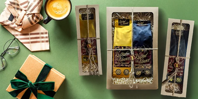 Vianočná edícia káv: 100% arabika, mletá aj zrnková