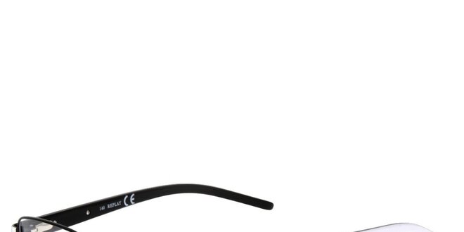 Pánske čierno-biele okuliare Replay