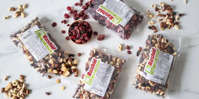 Zmesi orechov a ovocia: natural i solené