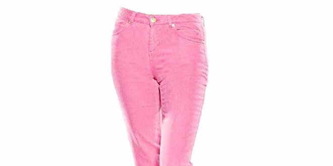 Dámske straight-leg ružové džínsy Ruby London