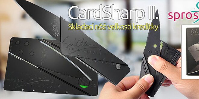 CardSharp II. - Skladací nôž veľkosti kreditky