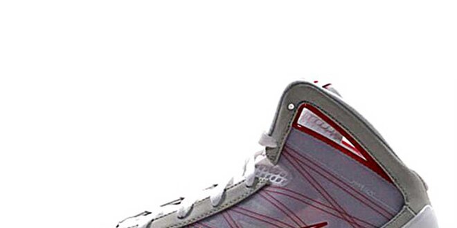 Pánske šedo-červeno-biele členkové tenisky Nike