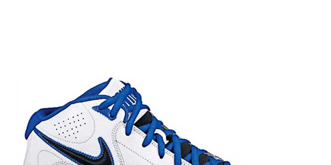 Pánske bielo-modré členkové tenisky s čiernymi detailmi Nike