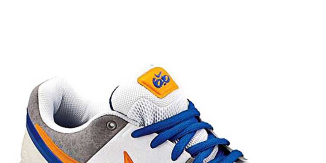 Pánske šedo-biele tenisky s modro-žltými prvkami Nike