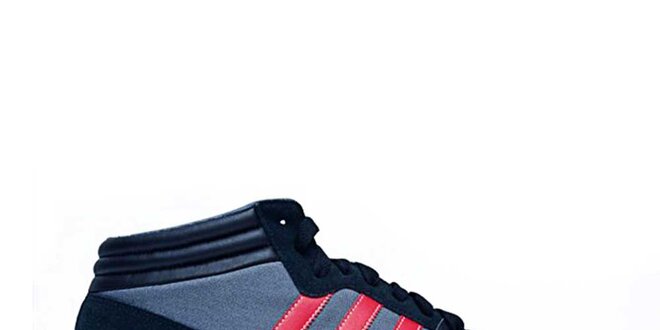 Pánske modro-červené členkové tenisky Adidas