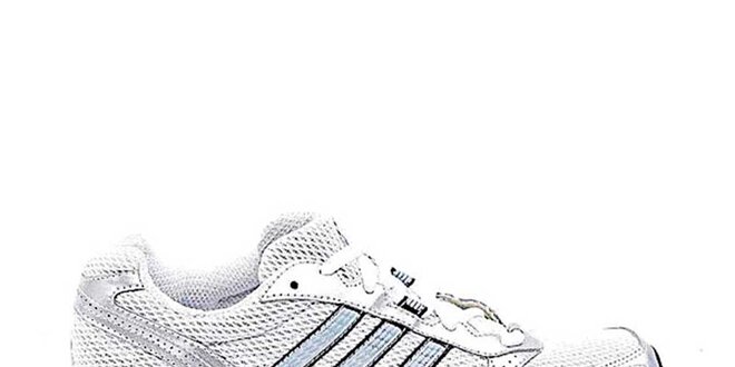 Pánske bielo-strieborné tenisky Adidas