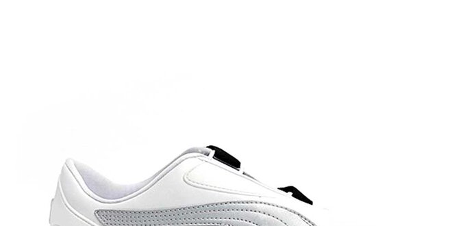 Pánske bielo-čierno-strieborné tenisky Puma