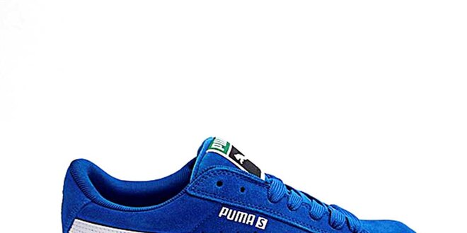 Pánske modré semišové topánky na skate Puma
