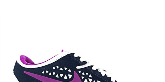 Dámske fialovo-čierne bežecké topánky Nike