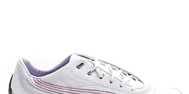 Dámske bielo-ružové športové topánky Puma