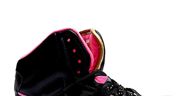 Dámske čierno-ružové členkové topánky Puma