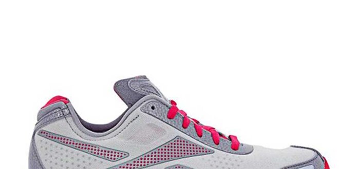 Dámske šedo-ružové bežecké topánky Reebok