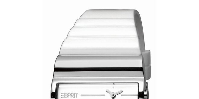 Dámske bielo-strieborné hodinky Esprit