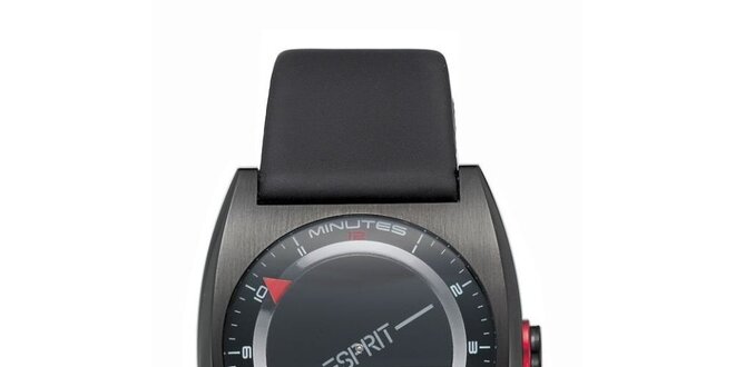 Dámske čierne futuristické hodinky Esprit
