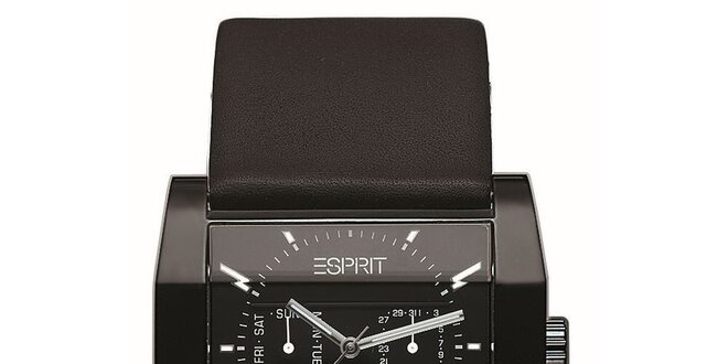 Pánske čierne analogové hodinky Esprit