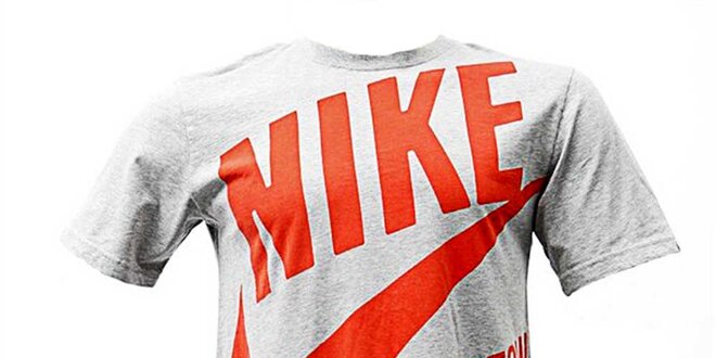 Pánske šedé tričko Nike