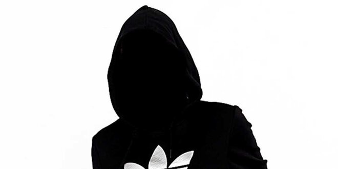 Dámska čierno-strieborná mikina Adidas