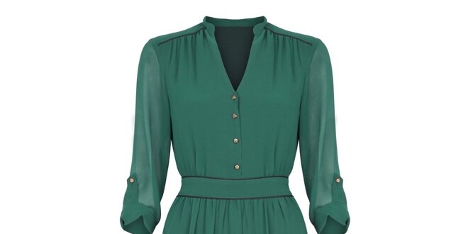 Dámske smaragdovo zelené šaty Uttam Boutique