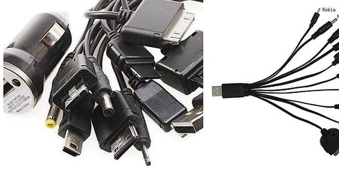 Multifunkčná 10v1 USB nabíjačka na mobilné telefóny a elektroniku + redukcia do auta