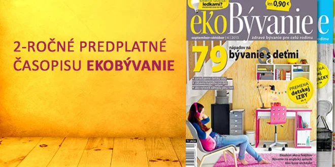 2 ročné predplatné časopisu EkoBývanie