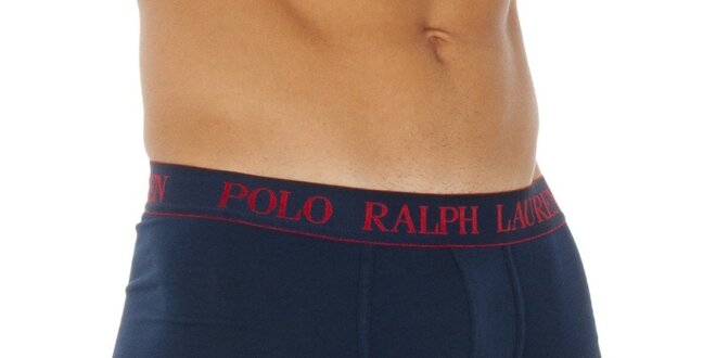 Pánske tmavo modré bavlnené boxerky Ralph Lauren s talianskou vlajkou