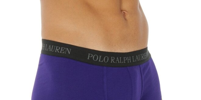 Pánske fialové bavlnené boxerky Ralph Lauren