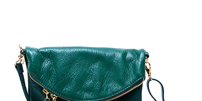 Dámska malá smaragdovo zelená kabelka Renata Corsi