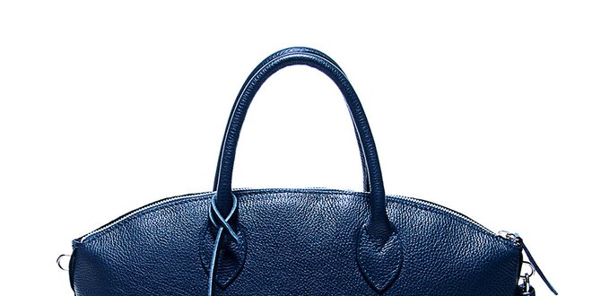 Dámska modrá kabelka s tmavou podšívkou Renata Corsi