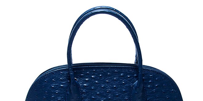 Dámska enciánovo modrá kabelka s bodkami Renata Corsi