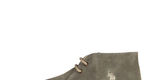 Dámske šedé šnurovacie topánky U.S. Polo
