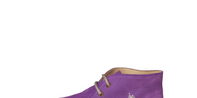 Dámske fialové šnurovacie topánky U.S. Polo