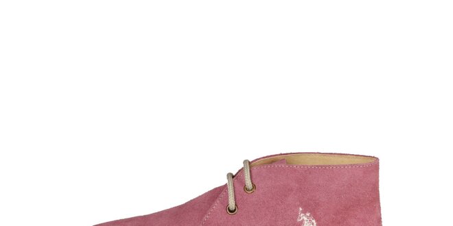 Dámske ružové šnurovacie topánky U.S. Polo