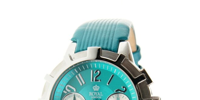 Dámske tyrkysovo modré hodinky Royal London