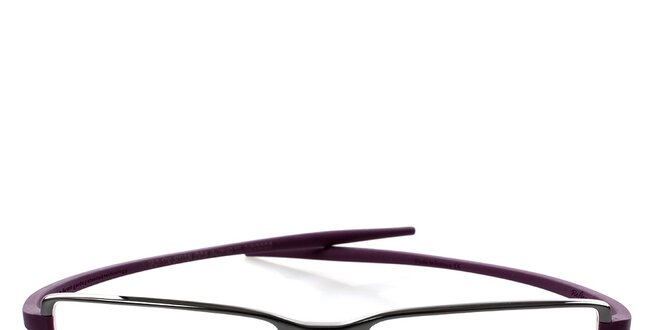Designové kovové okuliare Tag Heuer s fialovými stranicami