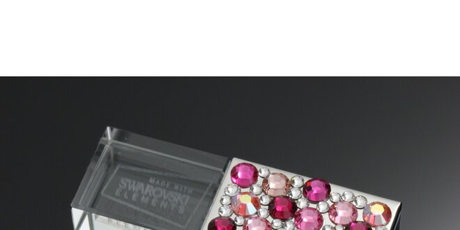 Dámske luxusné USB s ružovými kryštáľmi Swarovski